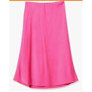 The Drop Women's Maya Slip Skirt Hot Pink Skirt